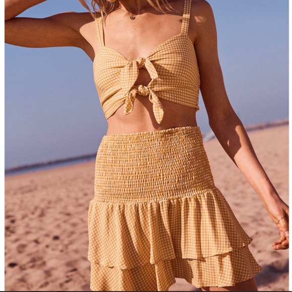 Sage the Label✨ Gingham Skirt + Crop Top Set - Picture 3 of 3